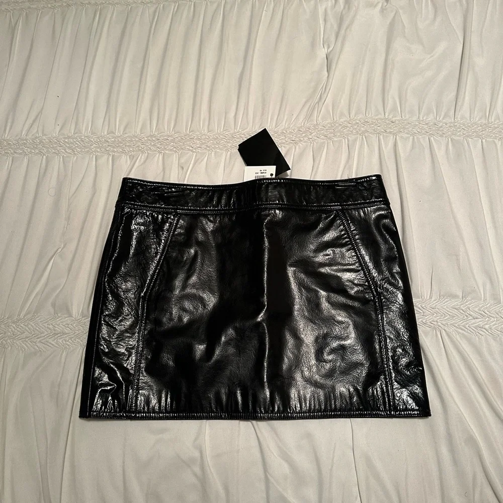 Saint Laurent Leather Mini Skirt! - Picture 1 of 3